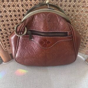 Patricia Nash Floral Embossed Leather Clutch